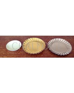 Board Saucers - gold, silver, coloured